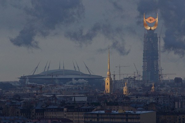 Питер с самой высокой смотровой площадки в Европе