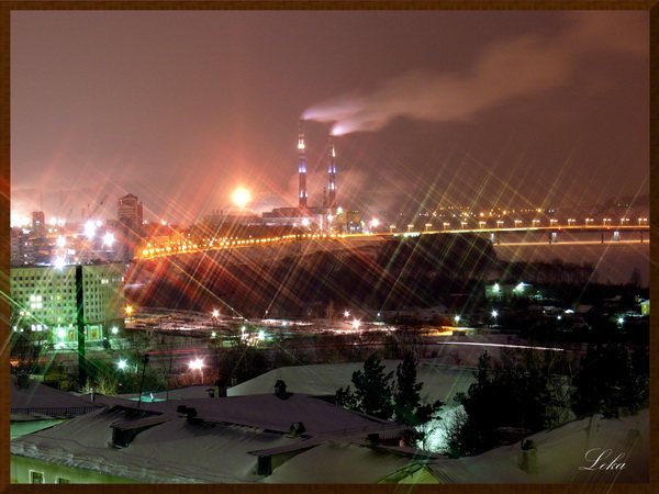 Россия ночью