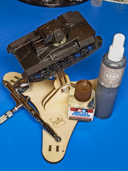 Зимняя диорама с танком т-60 и танковым десантом