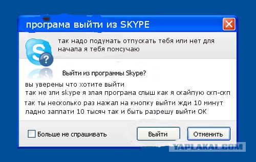 Фотожаба: Назойливый Skype