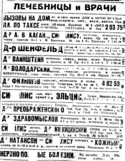 Что рекламировали в московских газетах 1927 года
