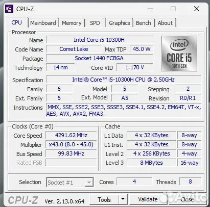 Ноутбук asus TUF Gaming F15 Core i5 10300H 42000руб