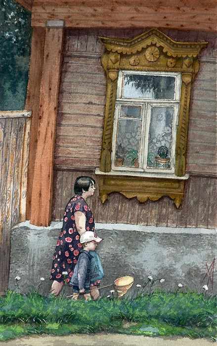 Городские пейзажи Елены Дергилёвой