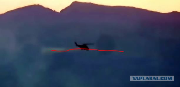 Видео к новости о сбитом сирийском вертолёте с нашим экипажем