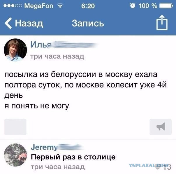 Смешные комментарии и высказывания из социальных сетей.