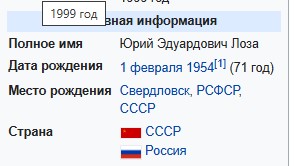 Юрий Эдуардович Лоза празднует 72-й год рождения