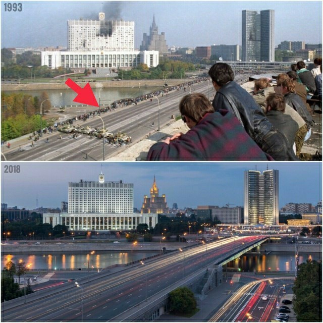 Фотосравнения. Москва 90-е и сейчас