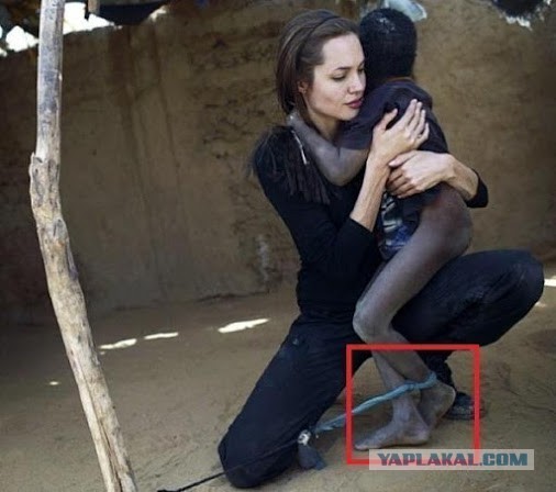 Анджелина Джоли делает умилительную фотосессию