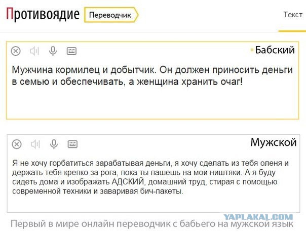 Кормить семью должен мужчина