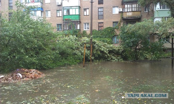 Ночной ураган в Днепропетровске, 24.09.2014.