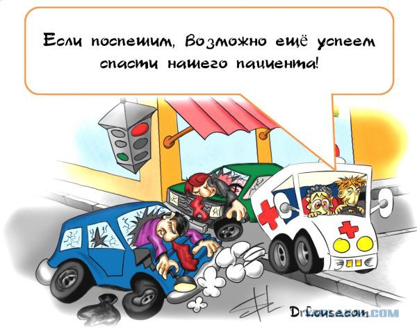 Минздрав планирует разрешить "скорой помощи" таранить мешающие проезду машины