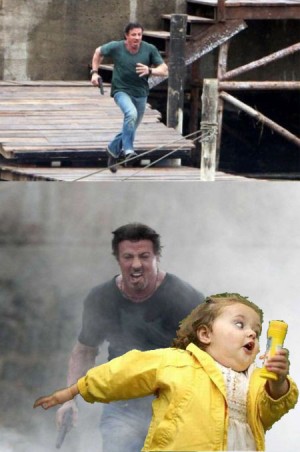 Фотожаба: Куда так торопится Слай?