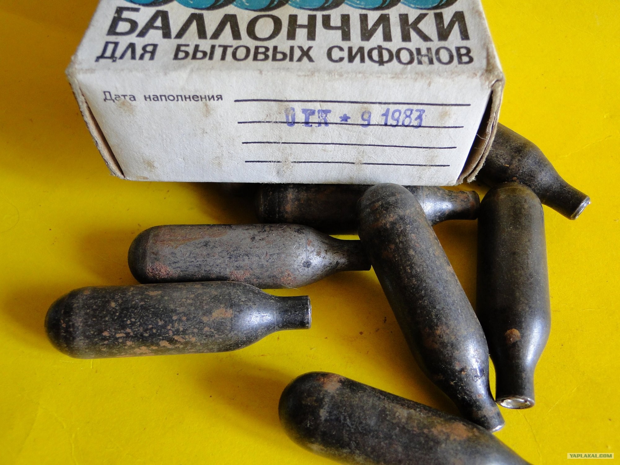 Размеры баллончика со2 для сифона СССР