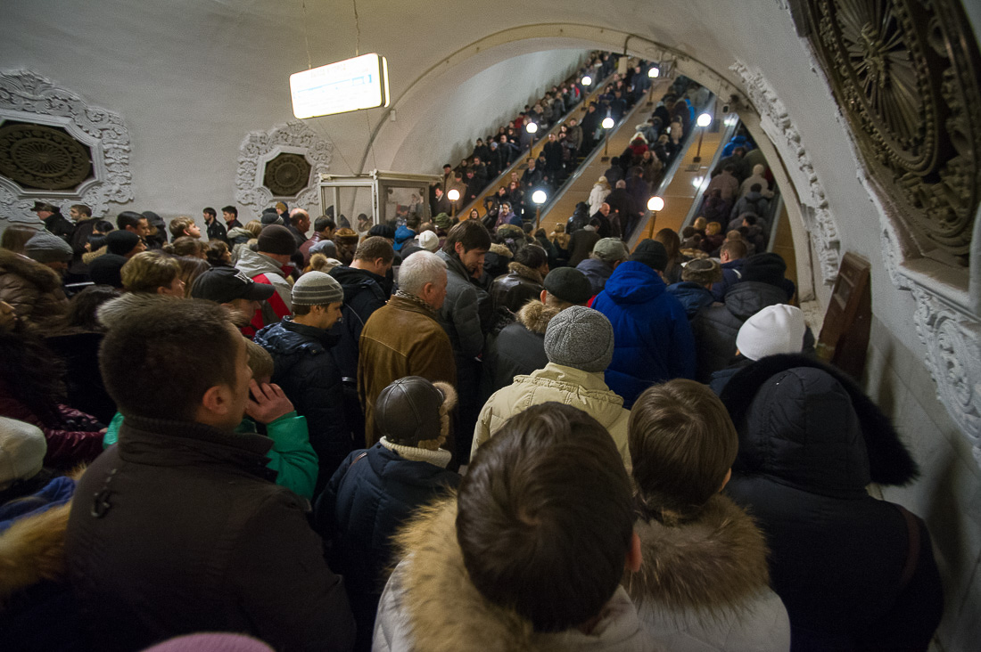 Московское метро час пик