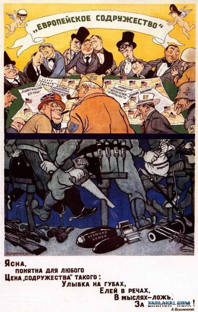 Bild: Россия провоцирует Запад карикатурами с медведем и свиньями в клетке