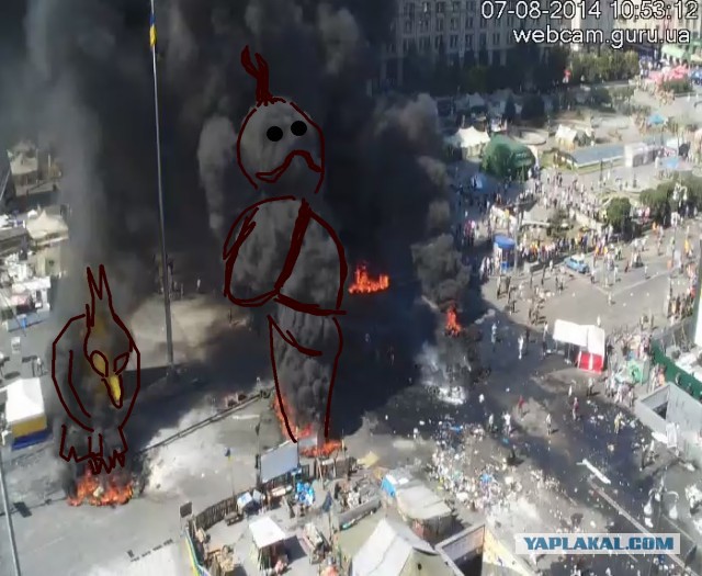 На Майдане снова горят шины