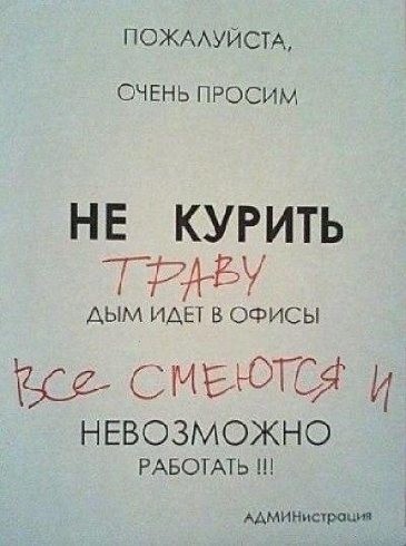 Прикольные надписи и объявления