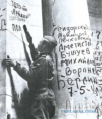 Надписи на стенах Рейхстага