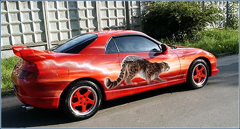 Аэрография автомобиля