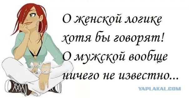 Столкновение с фундаментальной женской логикой, против которой нет оружия