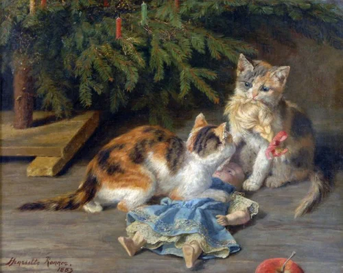 Живопись. Девочки и куклы