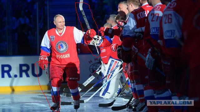 Путин разгромил бизнесменов на льду - забросил шесть шайб в матче Ночной хоккейной лиги