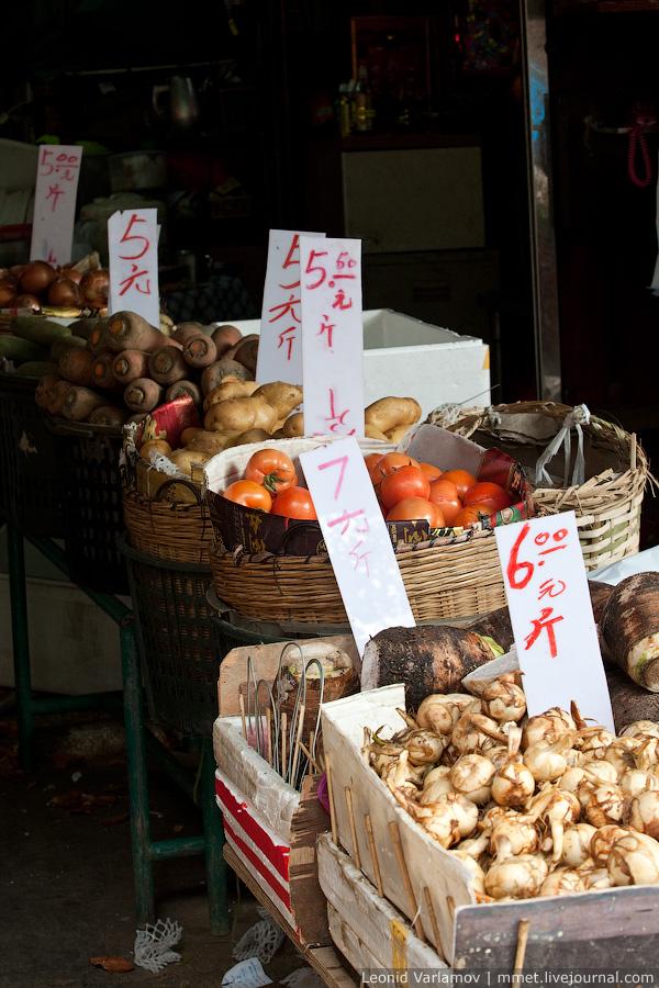 Продуктовый рынок в Гонконге