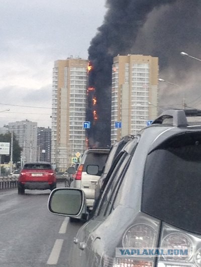 Пожар в Красноярске