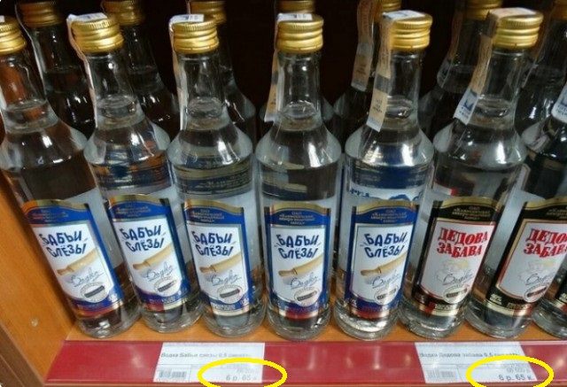 Смешные и нелепые названия водки