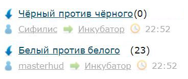 Чёрный против белого