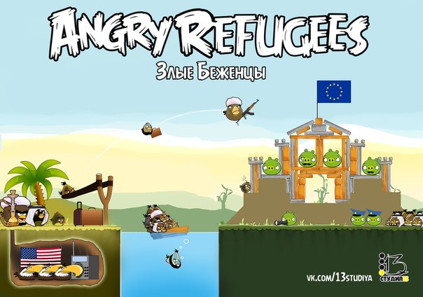 Angry birds анонсирует новую часть Angry Refugees