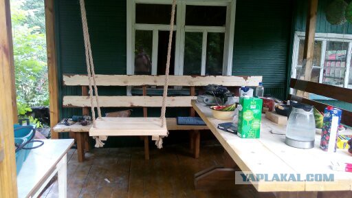 Душит жаба или садовые качели за 30 минут и 300 рублей