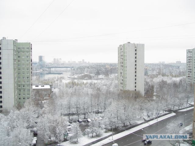 В Москве наконец-то выпал снег