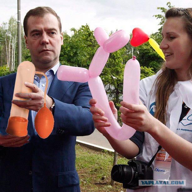 Медведев сделал голубую собачку