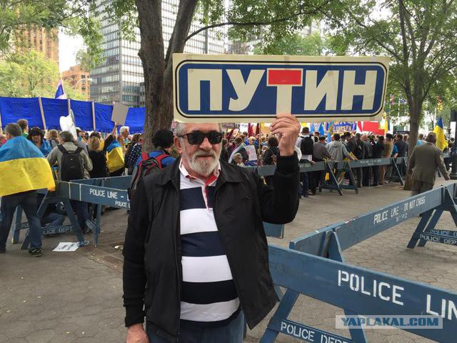 Жители Нью-Йорка вышли поддержать Владимира Путина