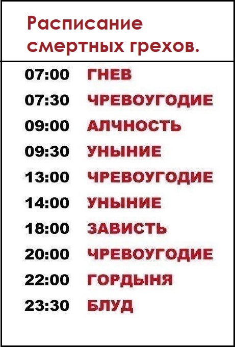 Семь смертных грехов