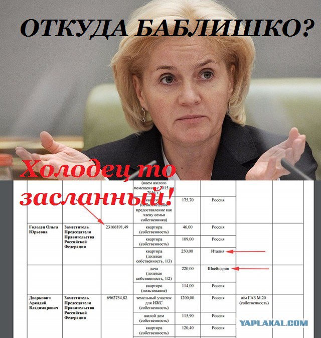 Главный борец с бедностью в России зарабатывает 23 млн, имеет квартиру в Италии и дачу в Швейцарии