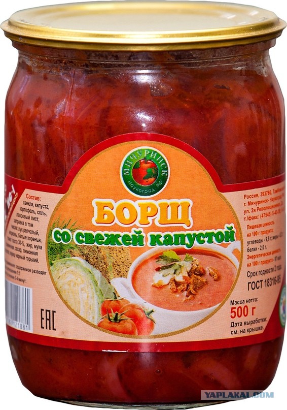 Сравнение закуски