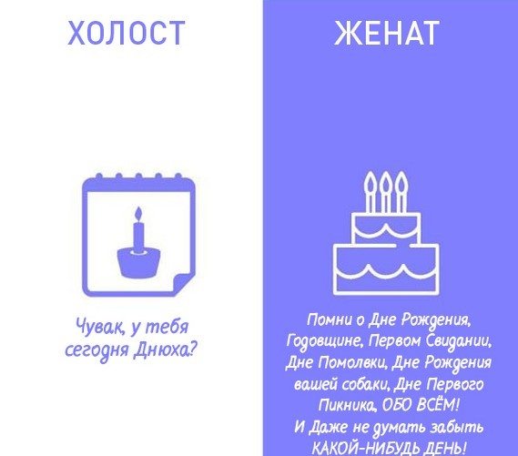 Отличия холостяцкой и женатой жизни