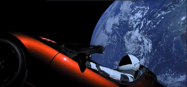 Запуск Falcon Heavy к Марсу от SpaceX