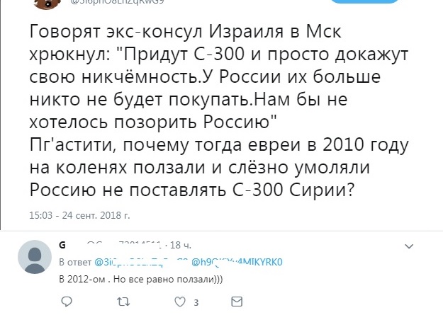 Экс-советник министра Израиля: России не стоит позориться с С-300 в Сирии