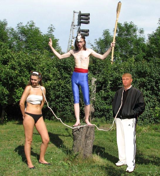 Фотожаба: Канатоходец