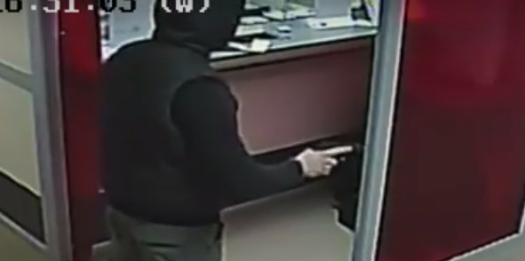 Видео ограбления банка в  Запорожье