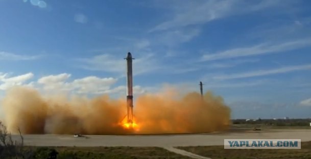 Запуск Falcon Heavy к Марсу от SpaceX
