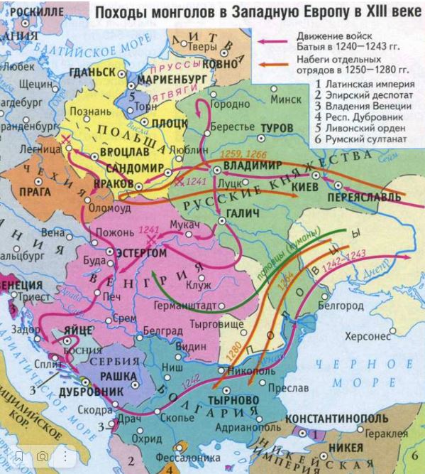 Вторжения Батыя не было, потому что коням монголов нечего есть