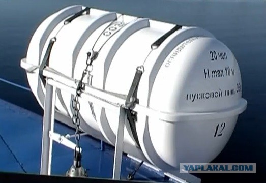Надувной спасательный плот сбрасываемого типа
