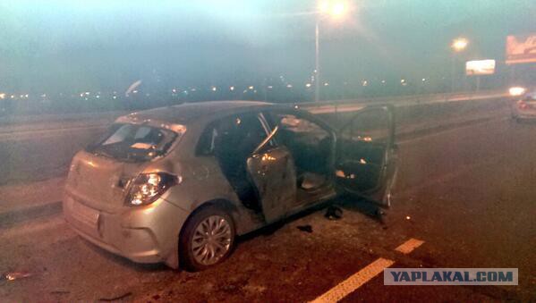 Беркут растрощил водителю автомобиль.