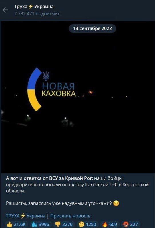 В Херсон начала прибывать вода и на улицы города вышли бобры.