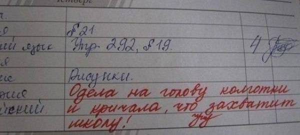 Записи в Дневниках