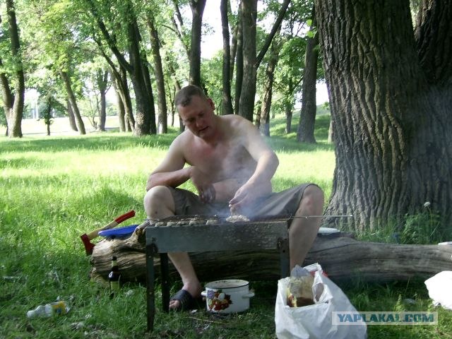 Мангал из газового баллона